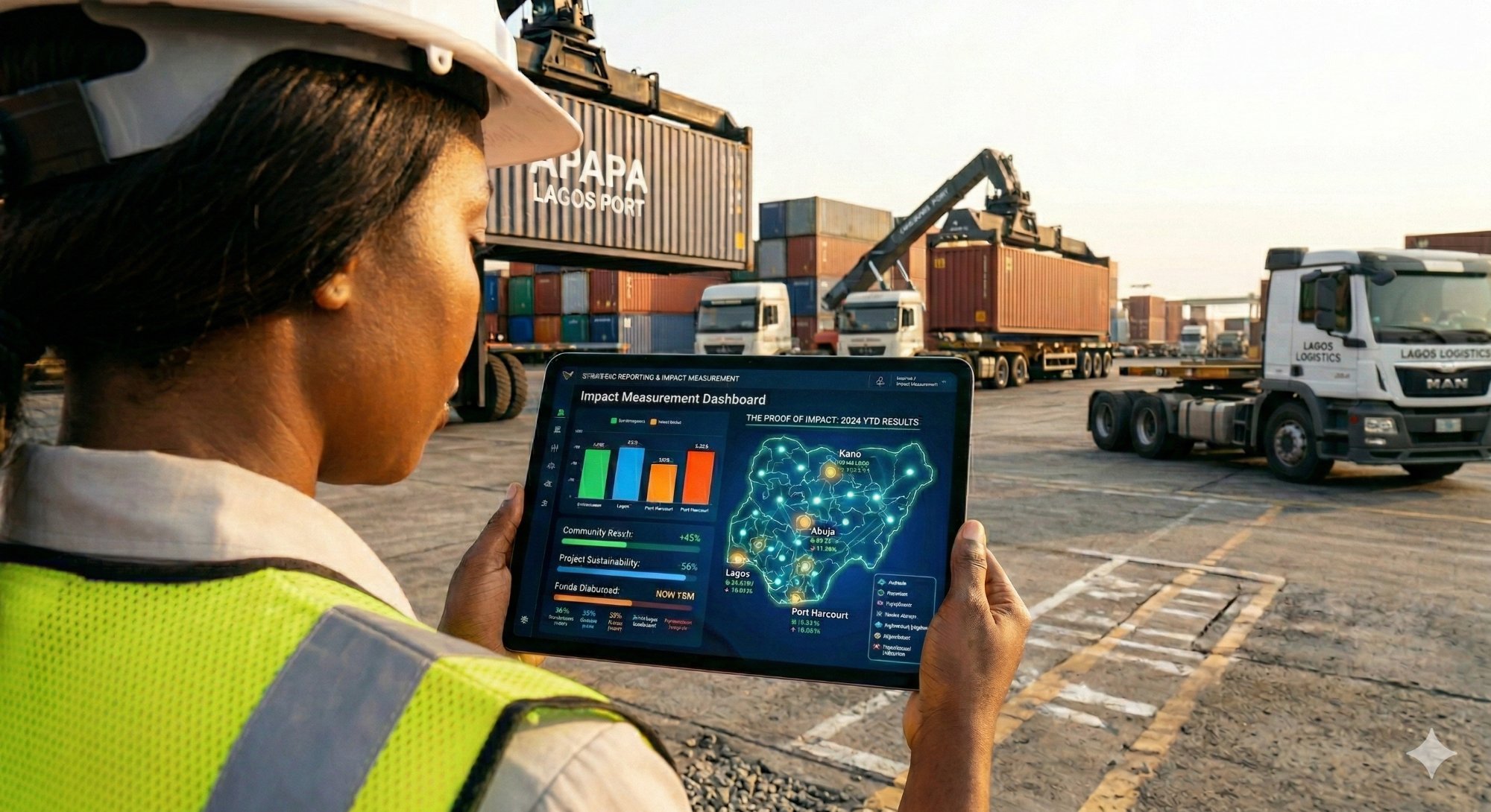 Impact measurement dashboard for strategic reporting